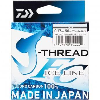 Леска DAIWA J-Thread Fluoro Carbon Ice Line 50м 0.33мм (прозрачная)
